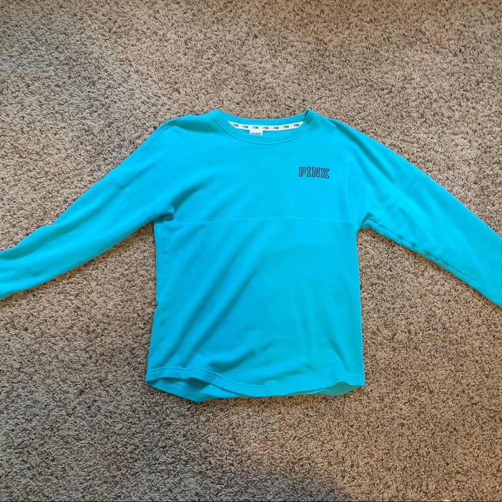 Blue crew neck